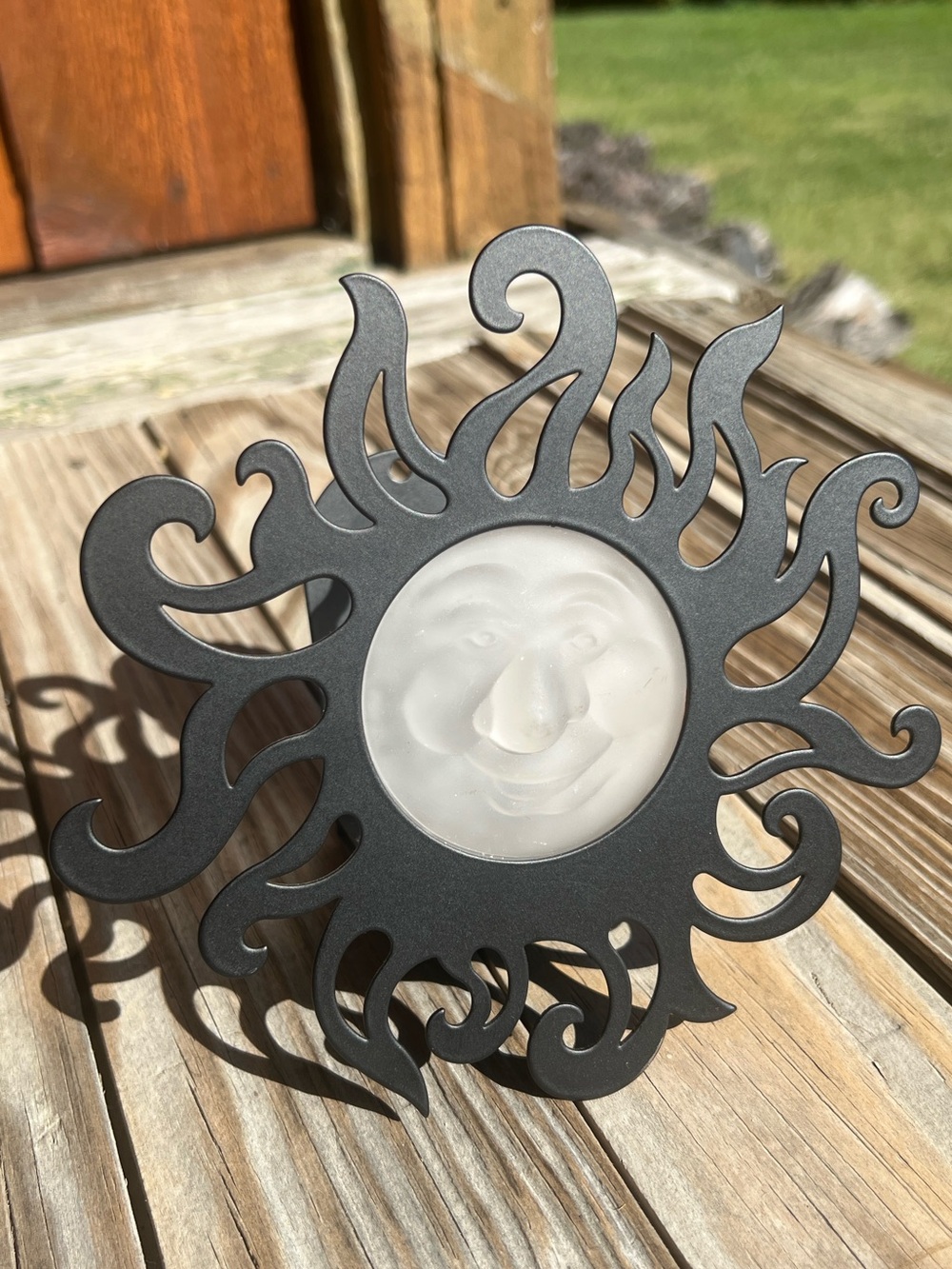 PartyLite Celestial Sun Wall Sconce Tea Light Candle Holder Whimsigoth